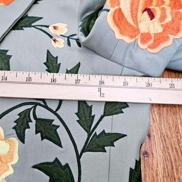 Addicted Bespoken Floral Embroidered Statement Blazer Men’s M - Picture 10 of 14